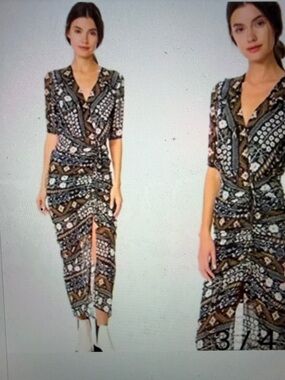 Veronica Beard Perla Midi Dress Size 6